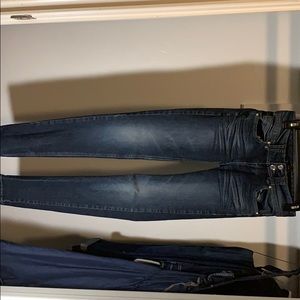 Blue bootcut jeans